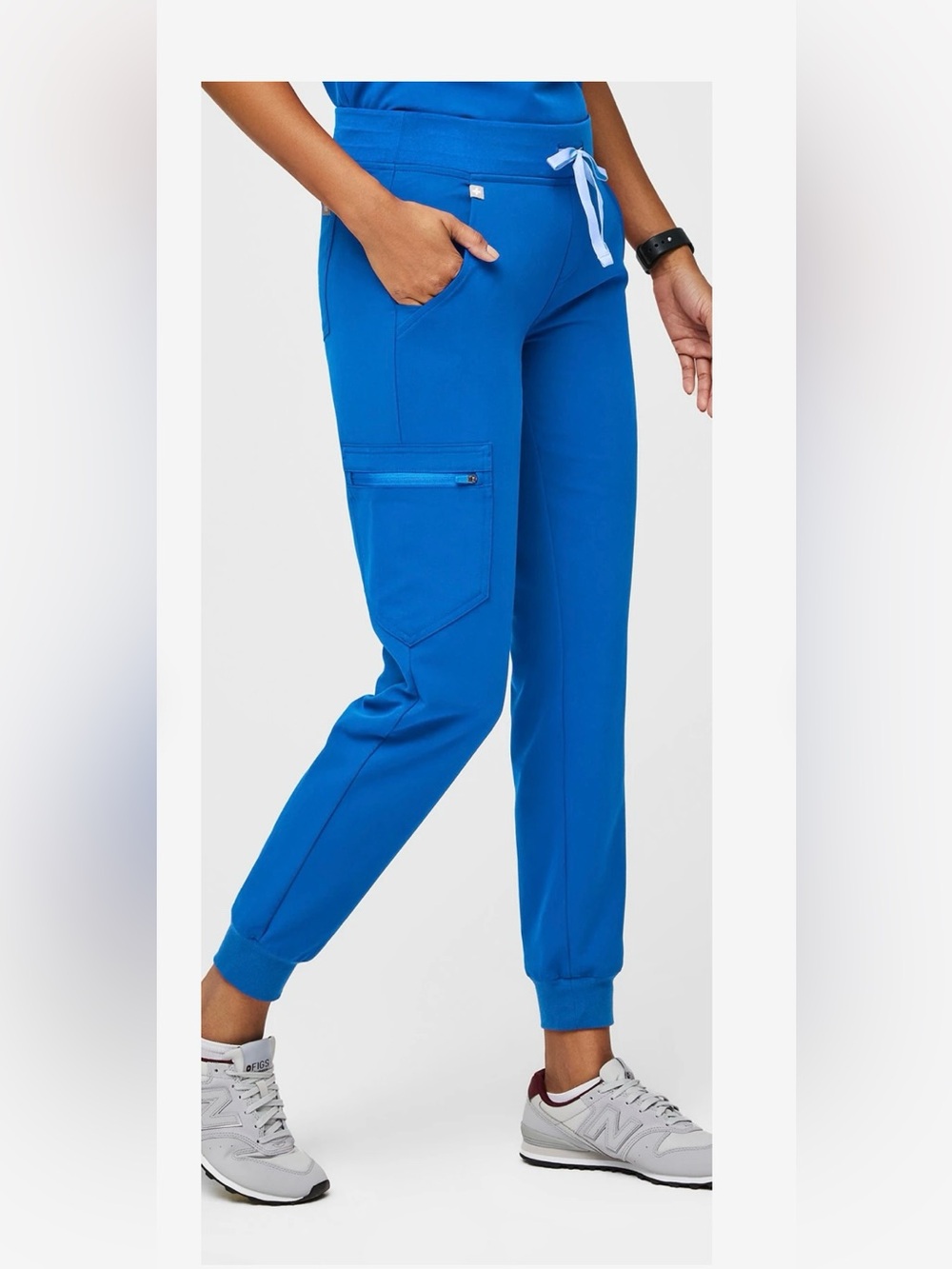 Figs Women’s Zamora Jogger Scrub Pants Size Small Royal Blue